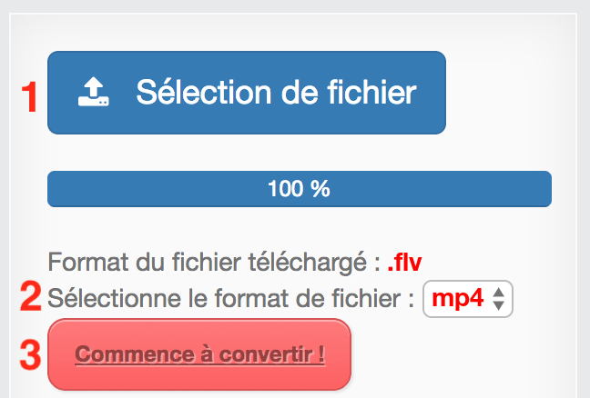 Comment convertir FLV en MP4 en ligne